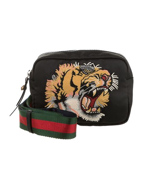 gucci tiger head shoulder bag|Gucci bag with red snake.